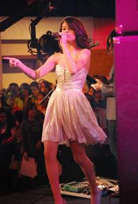 Selena Gomez on the Good Morning America show in New York City, February 11, 2010