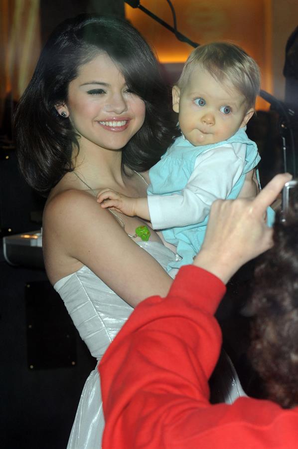 Selena Gomez on the Good Morning America show in New York City, February 11, 2010