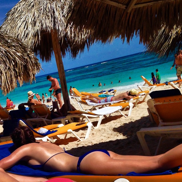 Anna Wolf in a bikini - ass