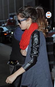 Selena Gomez arriving at her hotel in New York November 11, 2012