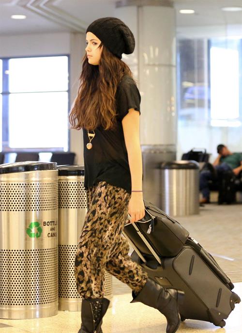 Selena Gomez at Los Angeles airport