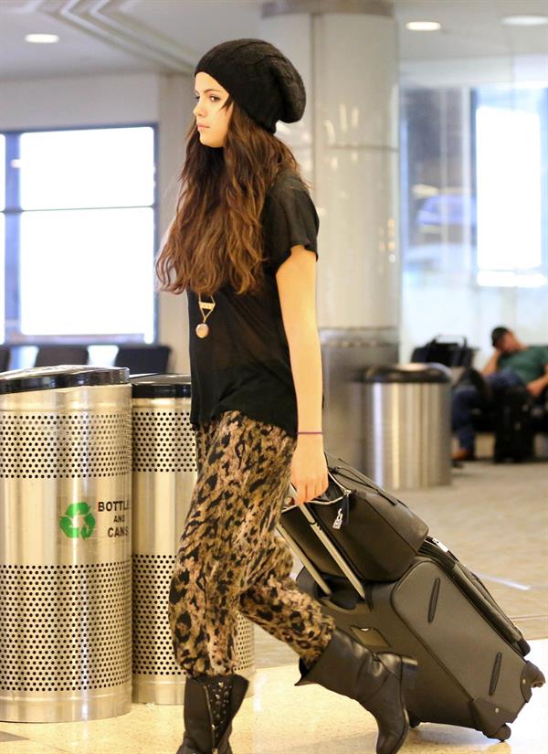 Selena Gomez at Los Angeles airport