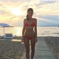 Christy May in a bikini