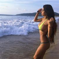 Helga Lovekaty in a bikini