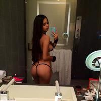 Helga Lovekaty in lingerie taking a selfie and - ass
