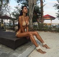 Helga Lovekaty in a bikini