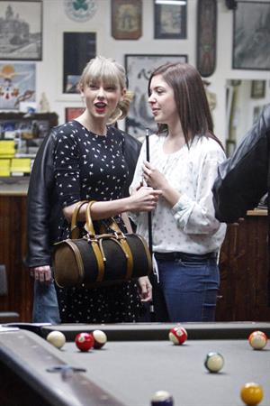 Taylor Swift - at Shamrock Tattoo 12/18/12  