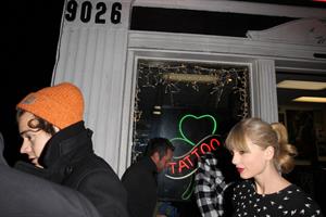 Taylor Swift - at Shamrock Tattoo 12/18/12  