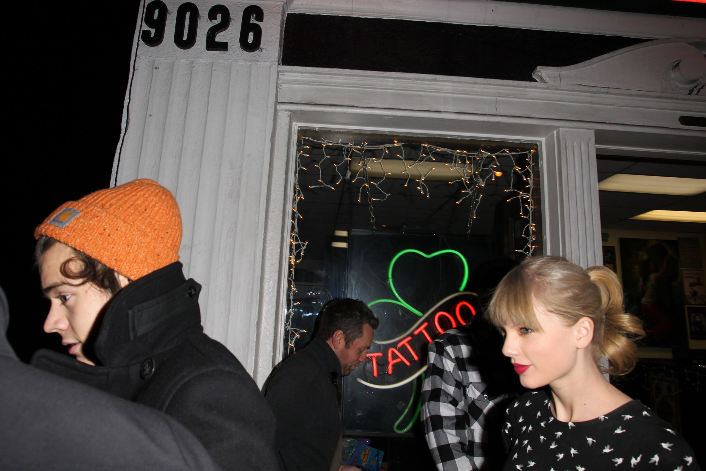 Taylor Swift - at Shamrock Tattoo 12/18/12  