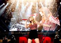 Taylor Swift on stage at the KIIS FM 2012 Jingle Ball concert at Nokia Theatre in Los Angeles - December 1, 2012 