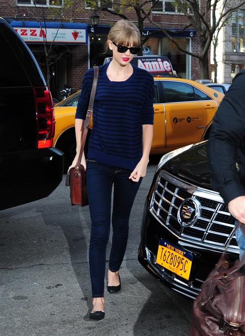 Taylor Swift out and about in New York March 12, 2012