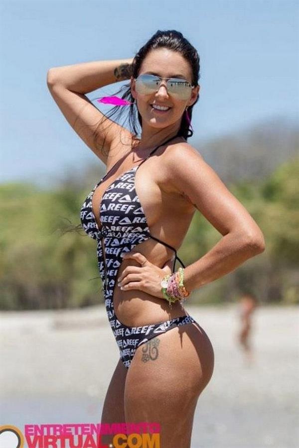 Marine Simoneau in a bikini