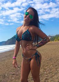 Marine Simoneau in a bikini