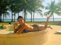 Marine Simoneau in a bikini