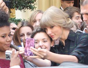 Taylor Swift leaving her hotel in London 10/6/12