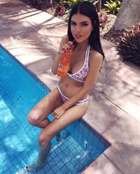 Nicole Thorne in a bikini