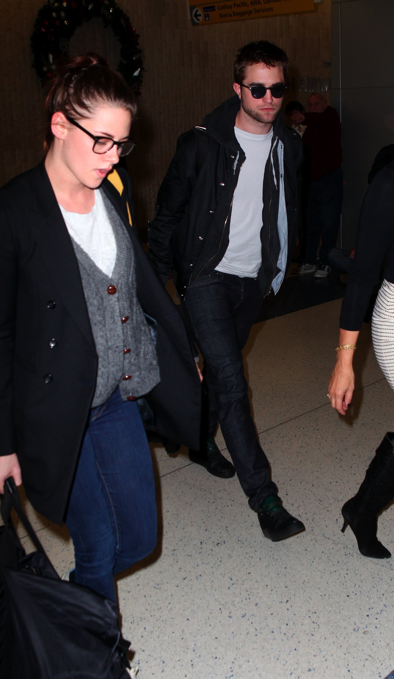 Kristen Stewart at JFK Airport in New York City 11/23/12 
