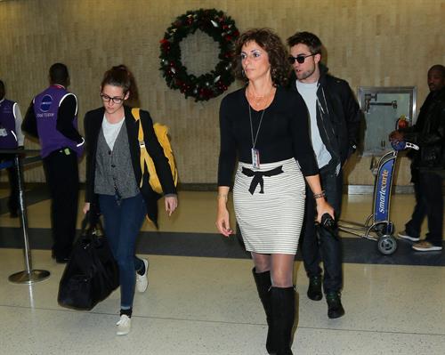 Kristen Stewart at JFK Airport in New York City 11/23/12 