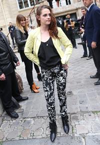 Kristen Stewart at the Balenciaga Spring Summer 2013 show in Paris on September 27, 2012 