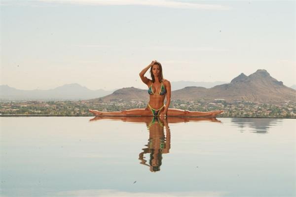 Karen McDougal in a bikini