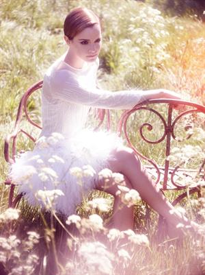 Emma Watson Alei Lubomirski photoshoot 2011 for Harper's Bazaar 