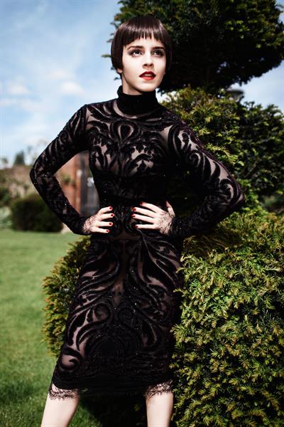 Emma Watson Alei Lubomirski photoshoot 2011 for Harper's Bazaar 