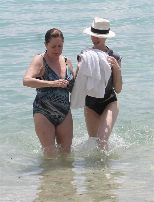 Anne Hathaway on a Beach in Miami 11 05 12 