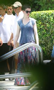 Anne Hathaway on a Beach in Miami 11 05 12 