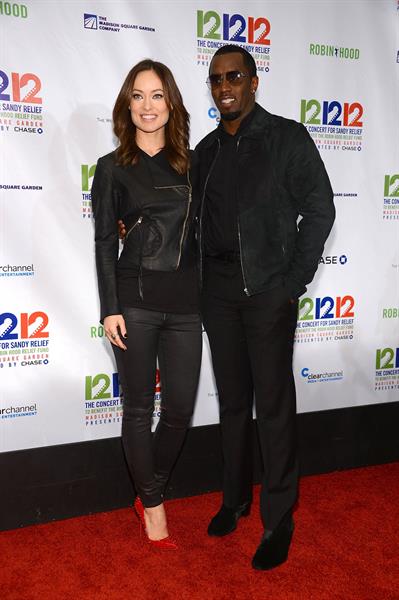 Olivia Wilde at the Hurricane Relief Concert in New York City - December 12, 2012 