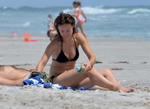 Olivia Wilde in a Bikini on the beach in Wilmington,North Carolina 8/22/12 