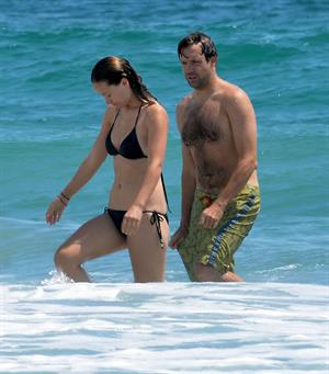 Olivia Wilde in a Bikini on the beach in Wilmington,North Carolina 8/22/12 