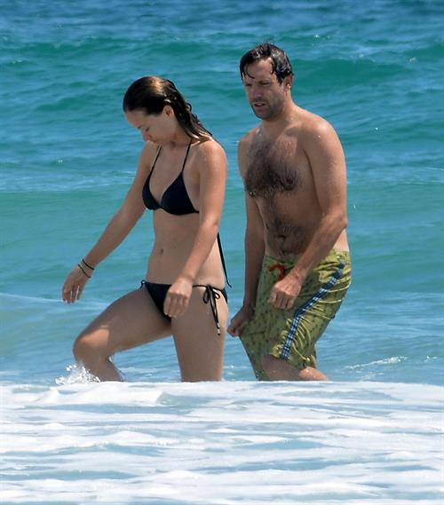 Olivia Wilde in a Bikini on the beach in Wilmington,North Carolina 8/22/12 