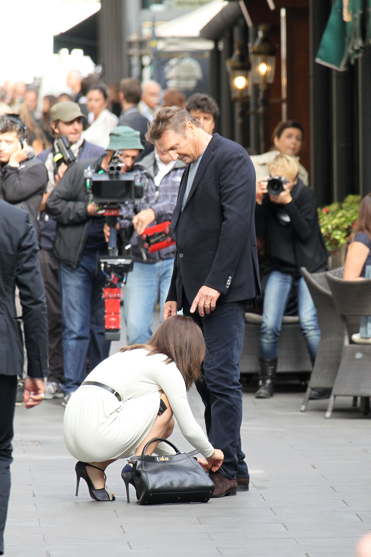 Olivia Wilde Filming  Third Person  in Rome (10/17/12) 