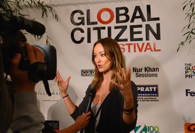 Olivia Wilde The Global Citizen Festival in Central Park to End extreme poverty on September 29, 2012 