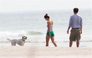 Olivia Wilde - on the beach in Wilmington,North Carolina - August 18 2012
