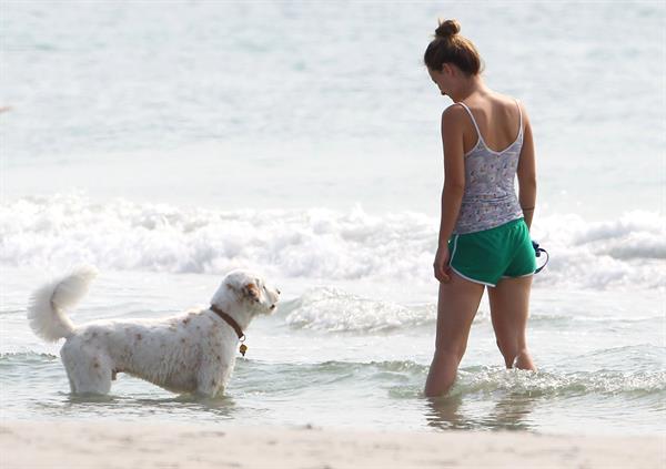 Olivia Wilde - on the beach in Wilmington,North Carolina - August 18 2012