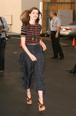 Anne Hathaway 20th Century Fox press day for Rio at Zanuck Theater January 28, 2011 