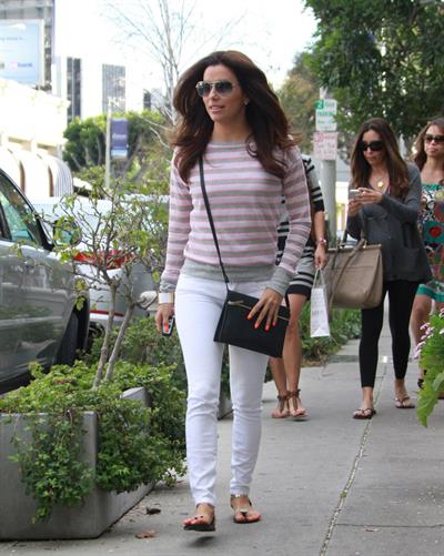 Eva Longoria At Len Paves Salon 02.03.13 