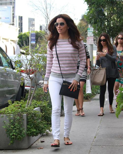 Eva Longoria At Len Paves Salon 02.03.13 