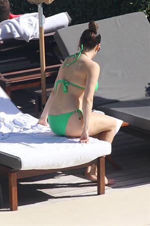 Kelly Brook bikini candids by the pool in Miami 2/1/13 