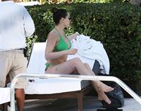 Kelly Brook bikini candids by the pool in Miami 2/1/13 