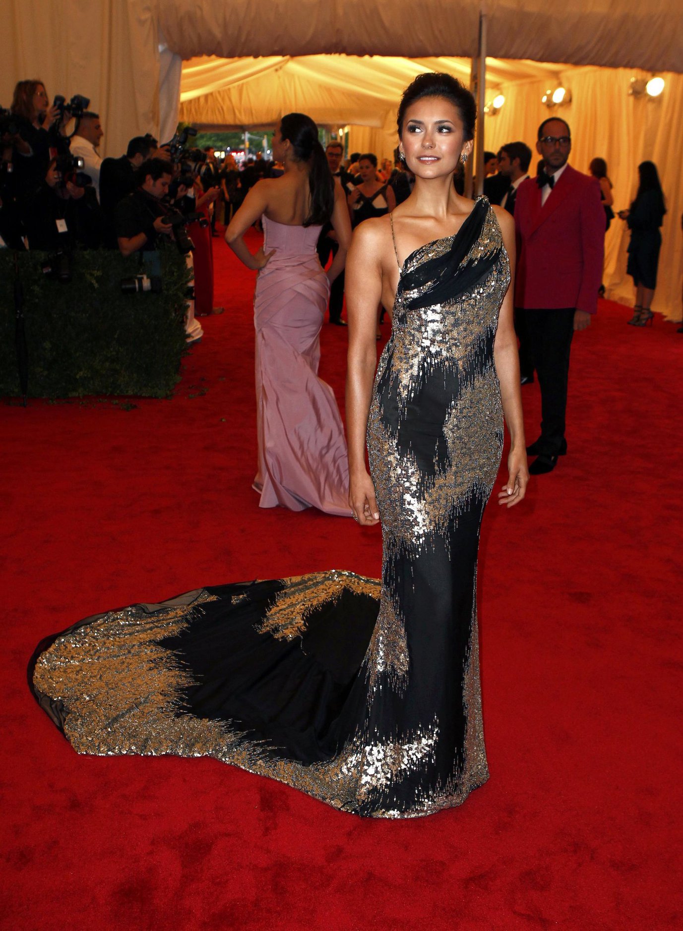 Nina Dobrev Metropolitan Museum of Arts Costume Institute Gala 07 05 12 