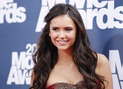 Nina Dobrev 2011 MTV Movie awards in Los Angeles 05-06-11