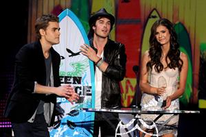 Nina Dobrev 2010 Teen Choice awards at Gibson Amphitheatre on August 8