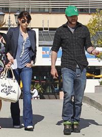 Jessica Biel leaving UCLA Medical Center October 2, 2012