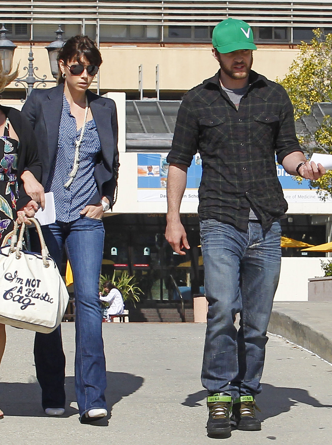 Jessica Biel leaving UCLA Medical Center October 2, 2012