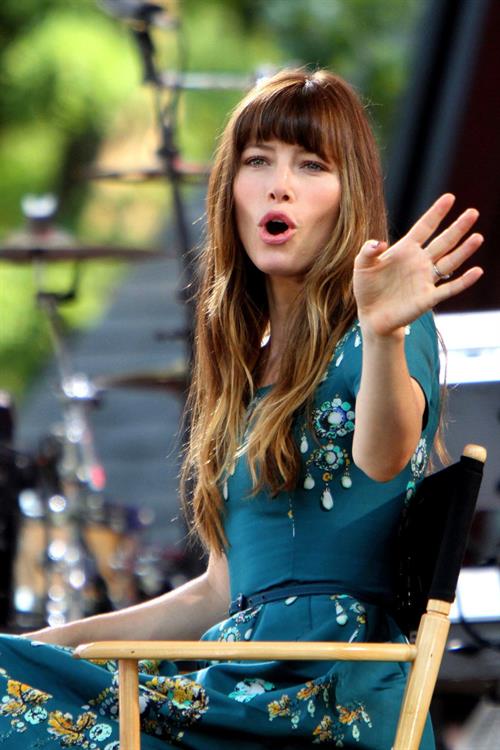 Jessica Biel Good Morning America in New York 03.08.12 