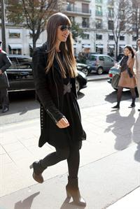 Jessica Biel Arrives at her hotel in Paris - October 7,2012 