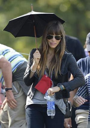 Jessica Biel  Scramble ehibition at Medinah Country Club - September 25, 2012 