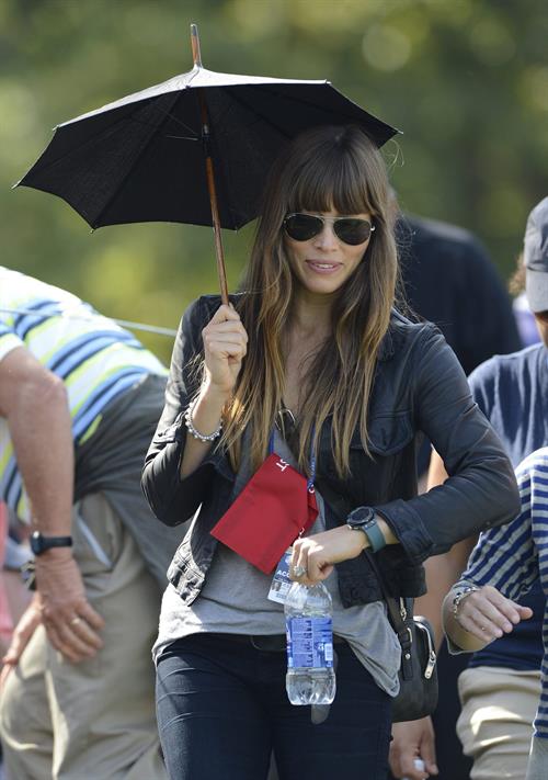 Jessica Biel  Scramble ehibition at Medinah Country Club - September 25, 2012 